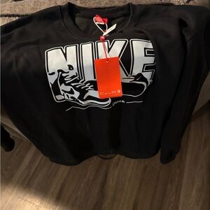 Nike Black Graphic Men's Crewneck Sweater